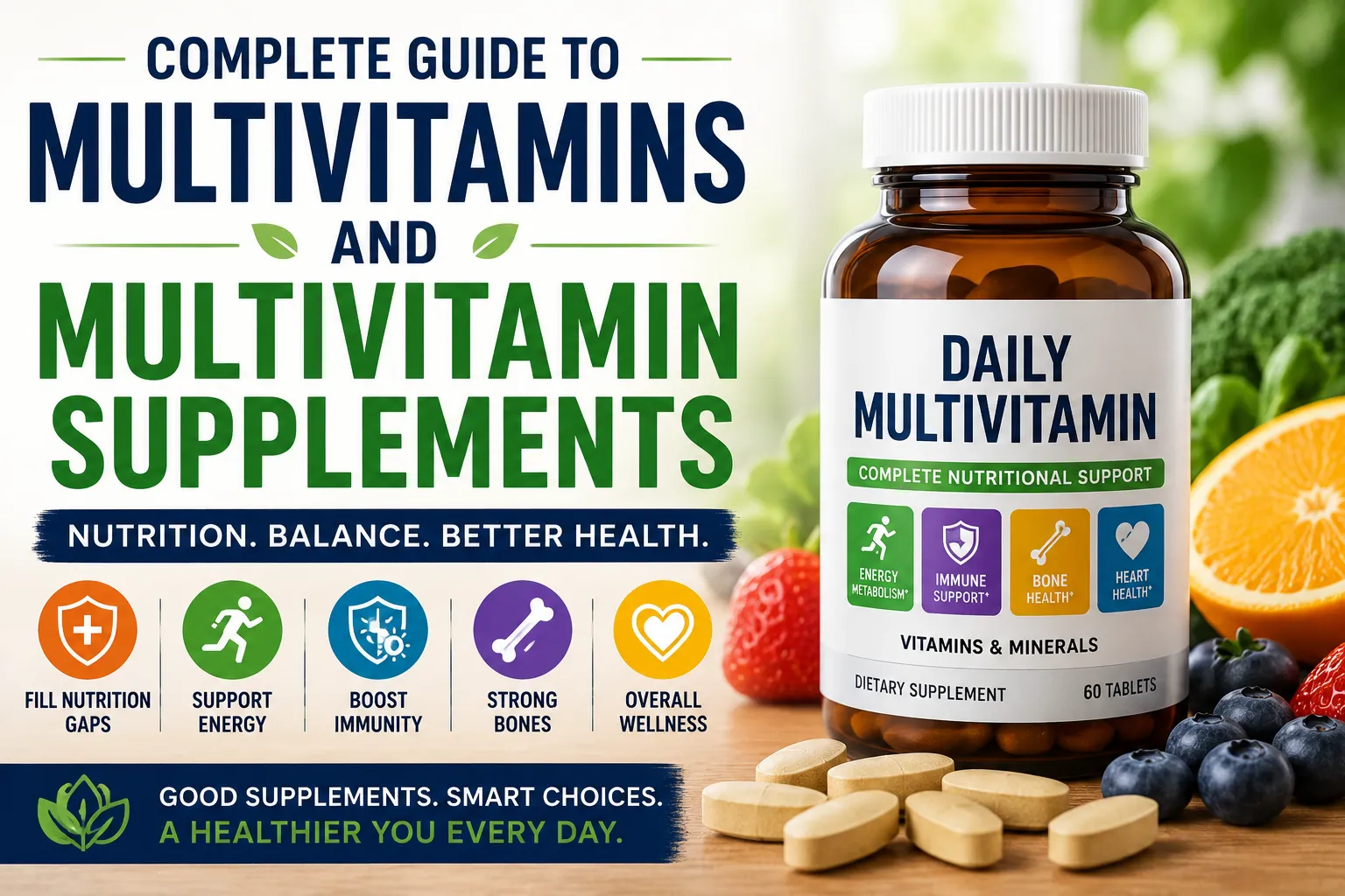 Complete Guide to Multivitamins and Multivitamin Supplements