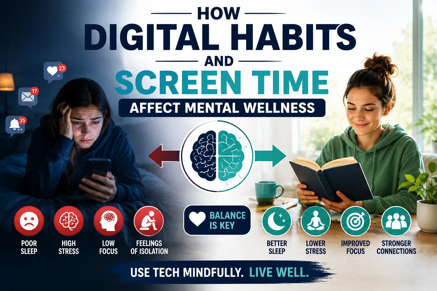 How Digital Habits and Screen Time Affect Mental Wellness