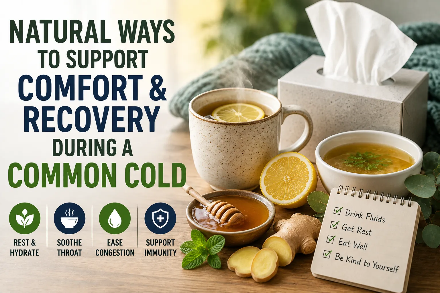 Natural Ways to Support Comfort and Recovery During a Common Cold