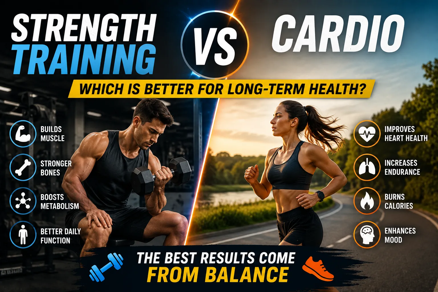 Strength Training vs Cardio: Which Is Better for Long-Term Health?